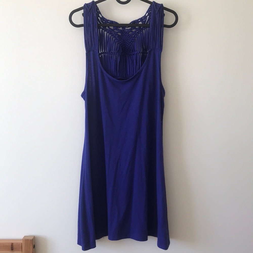 BLUE SWIMSUIT COVER UP